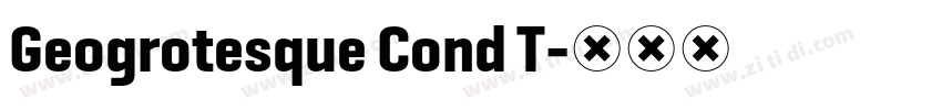 Geogrotesque Cond T字体转换